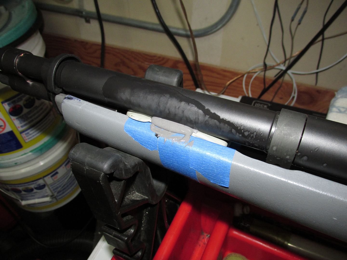 Making a barrel fulcrum for bedding out of JB weld. M14 Forum