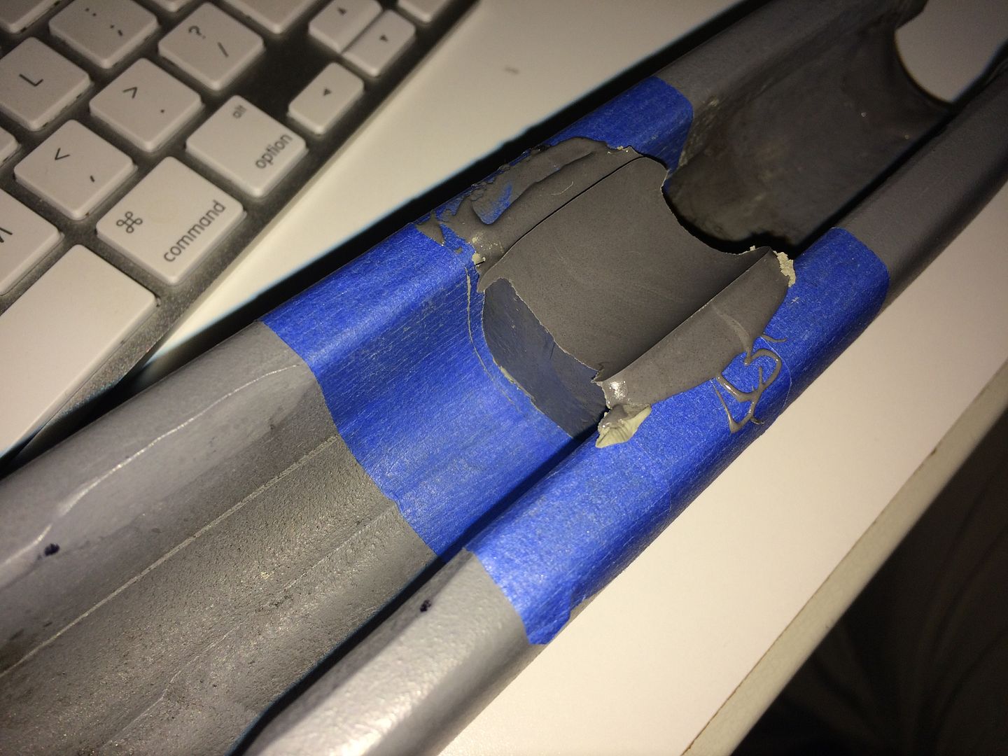 Making a barrel fulcrum for bedding out of JB weld. M14 Forum