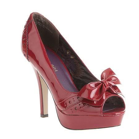 Details about NEW Steve Madden Madden Girl Limmeric Open Toe Pump Red ...
