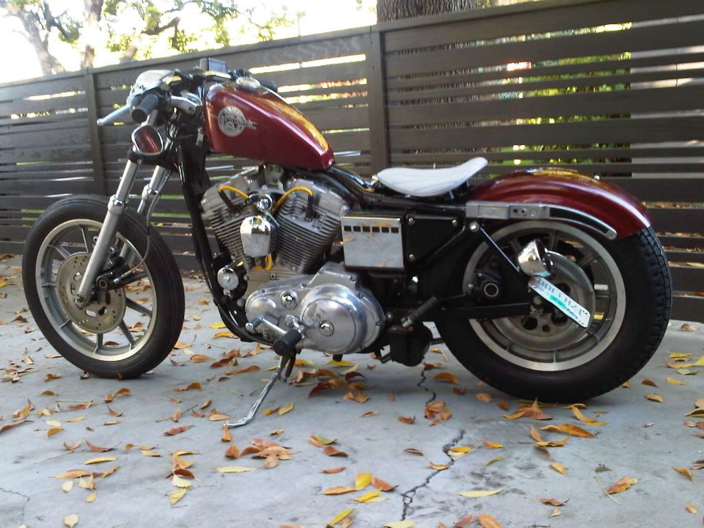 the ride is super stiff since i'm still working on a backet for the springer seat but it was very satisfying to put get this baby on the road.