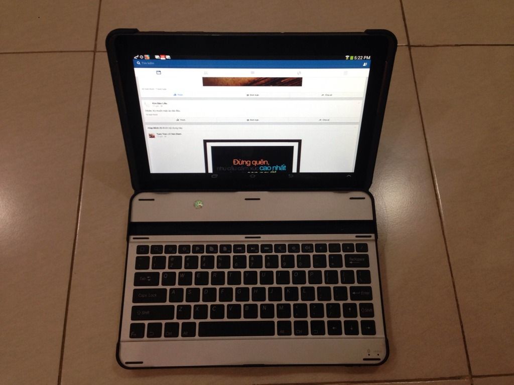 Máy tính bảng SAMSUNG TAB 2 10.1 có kèm bàn phím như laptop ( có hình ) FULLBOX - 2