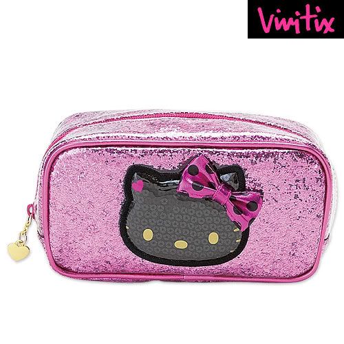Hello Kitty Pink Cosmetic Bag with Sequin Sanrio Vivitix eBay