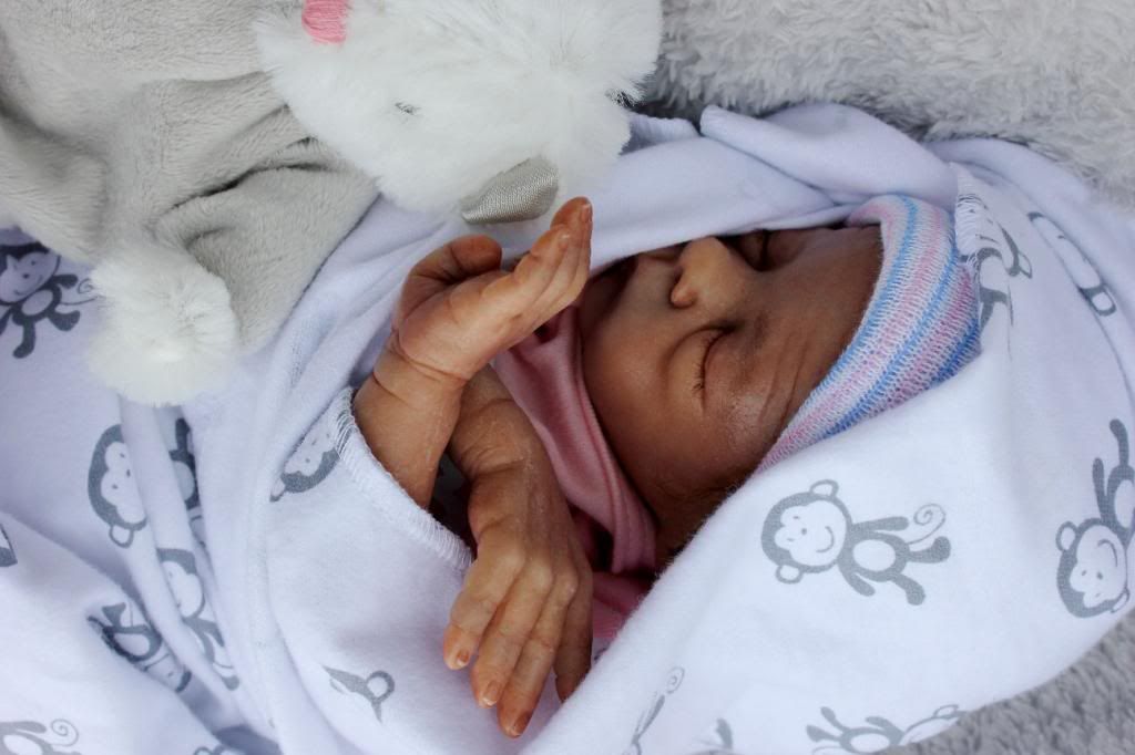 PRECIOUS LITTLE PREEMIE MUMMA'S LIL MONKEY REBORN BABY SCULPT BY BONNIE