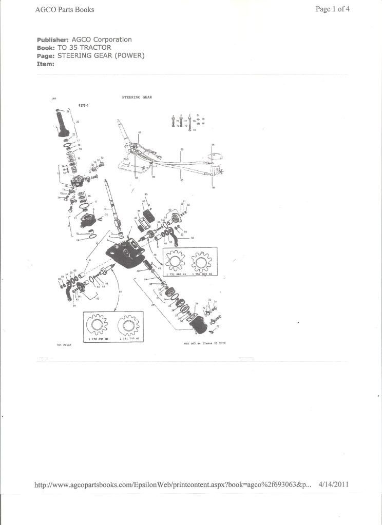 Massey Ferguson TO35 steering sche... Yesterday's Tractors