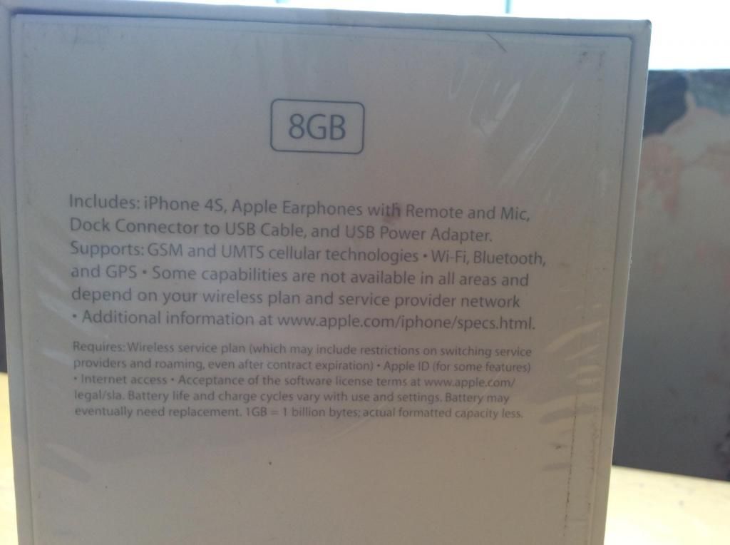 Bán iPhone 4s-8G (LL/A) chưa ACTIVE 6t9 Gò vấp - 2