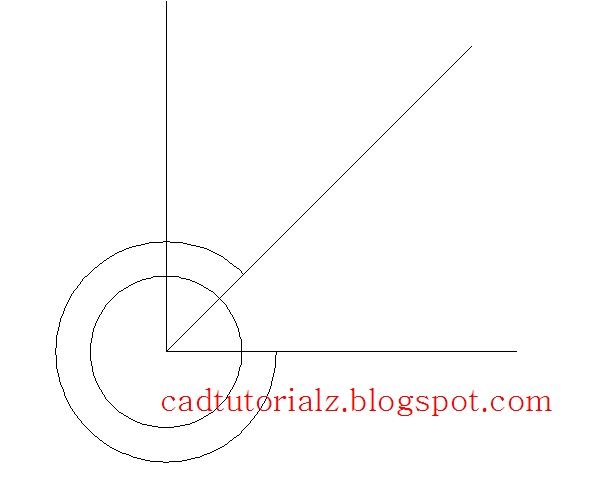 Cara potong garis cad hasil trim autocad dengan batasan