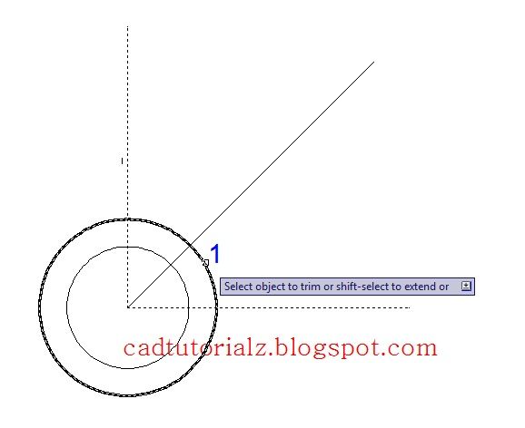 memotong garis di autocad trim object