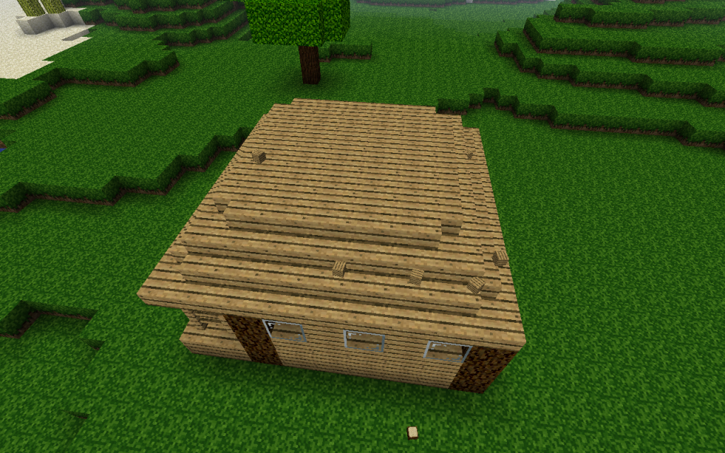 Simple Cottage Tutorial Survival Mode Minecraft Java Edition