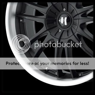 for auction ONE FULL SET (FOUR RIMS) of 18 X 8 BLACK HE845 WHEELS