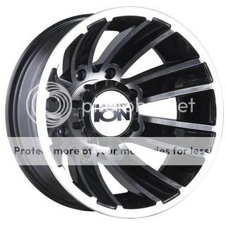 ion alloy 166 wheels matte black w machined spokes clear coated