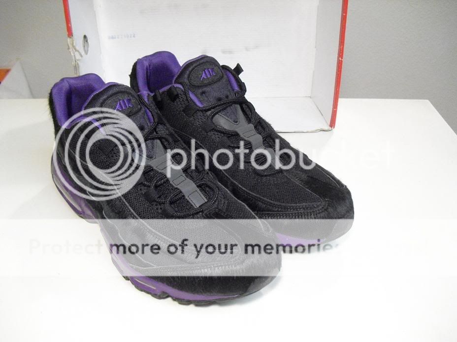 New Nike Air Max 95 Black Club Purple sz 11 DS Air Attack Pack Lilac 