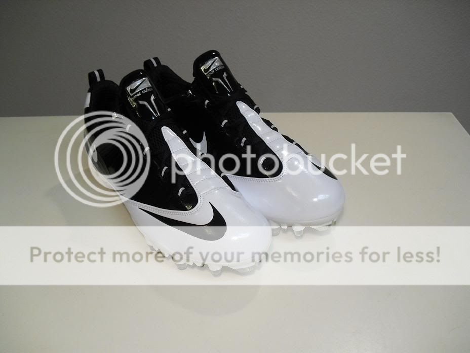 New Nike Zoom Vapor Carbon Fly TD White Black sz 12 Football Cleats 