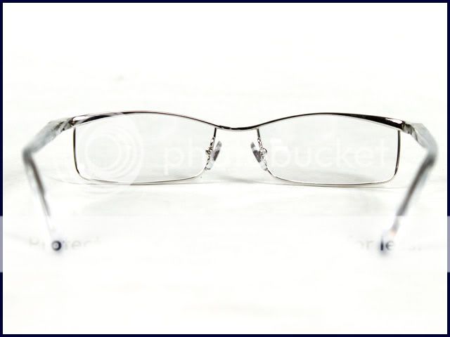 New + Case Original Starck Eyes Silver Metal Eyeglasses Frame by Alain 